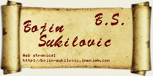 Bojin Šukilović vizit kartica